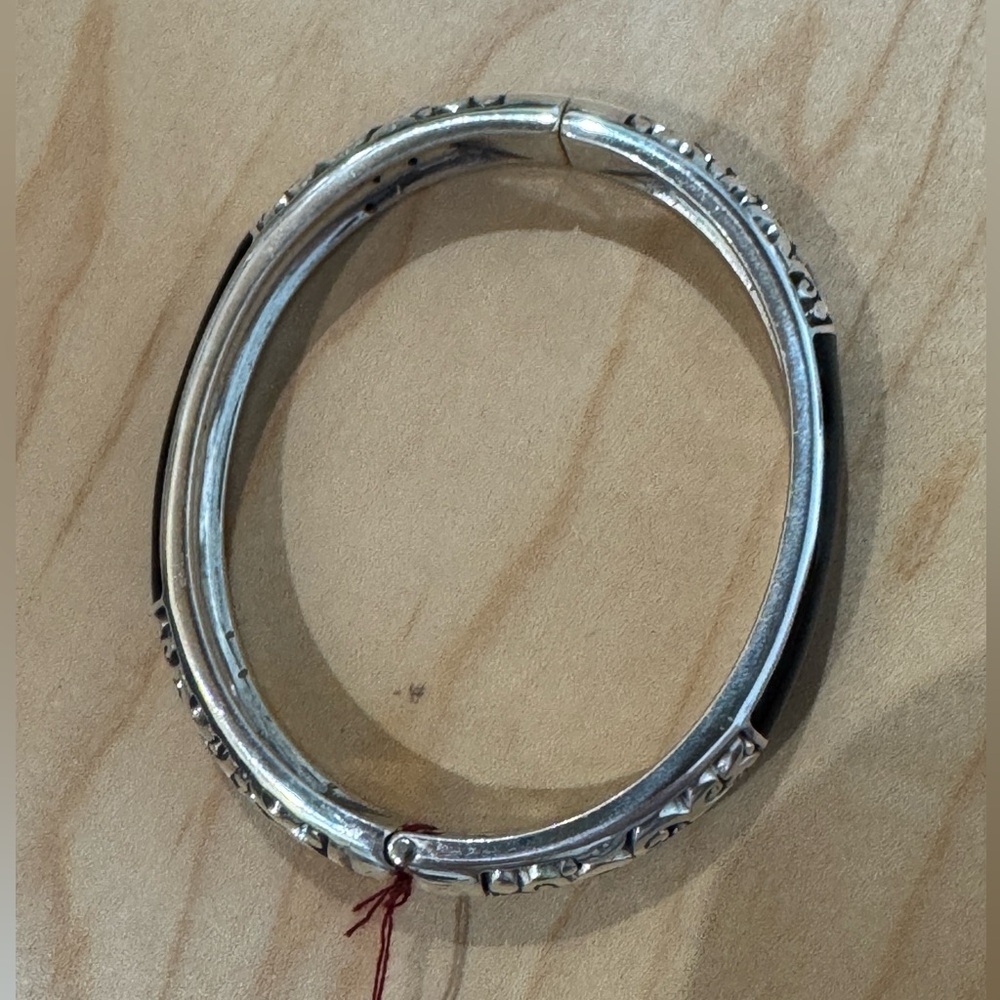Brighton *Current* Catania Silver Black Bangle - image 2
